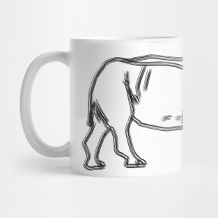 Minimalist Rhino Design Mug